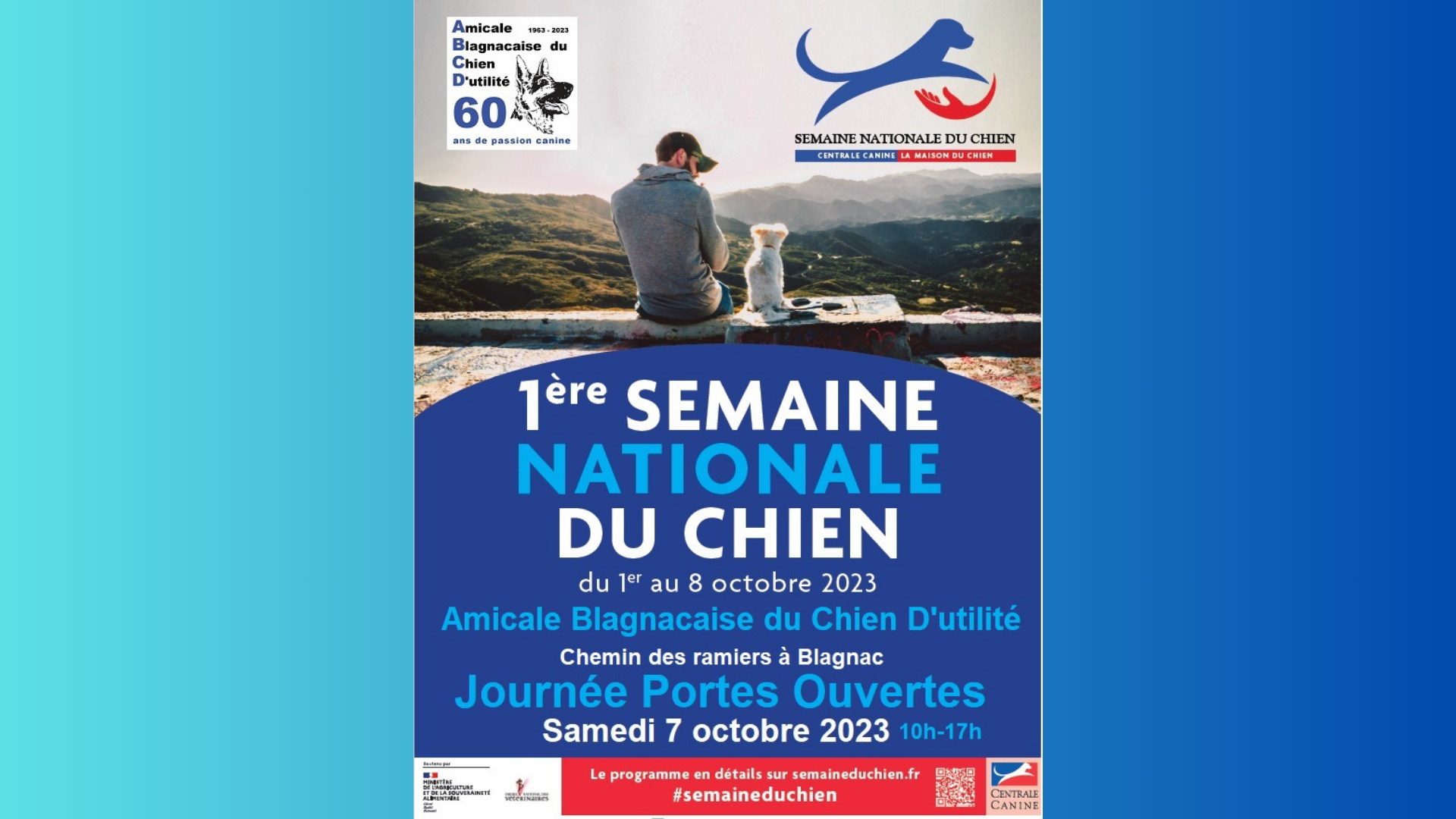 RDV À L'ABCD POUR LE 1ÈRE SEMAINE NATIONALE DU CHIEN
